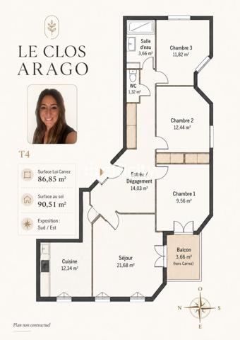 Appartement
         4 pièces
        - 87 m² 299 000 € *