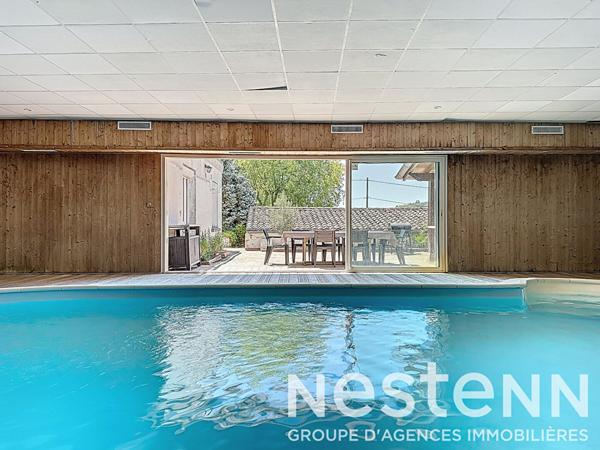A vendre : Maison spacieuse - 6 chambres - piscine interieure - studio independant - 69840 JULIENAS