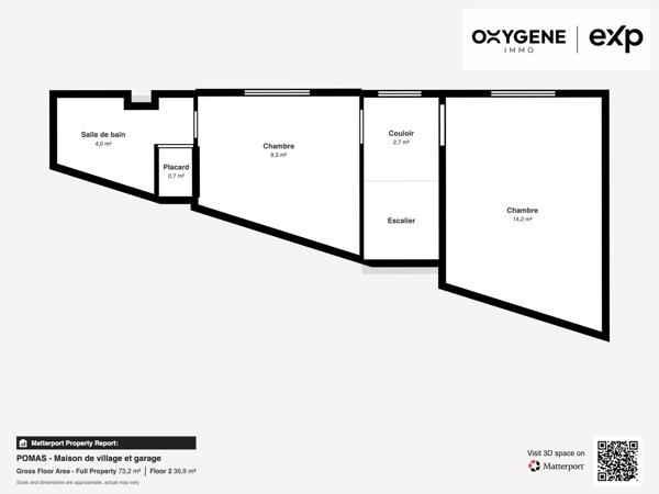 A VENDRE – MAISON 3 FACES AVEC GARAGE – POMAS (11) – 45 000 €