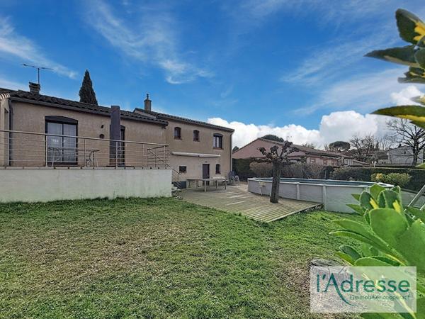 31140 PECHBONNIEU - Maison T5 de 126m² avec sous-sol, jardin et piscine