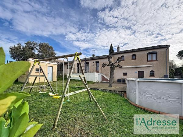 31140 PECHBONNIEU - Maison T5 de 126m² avec sous-sol, jardin et piscine