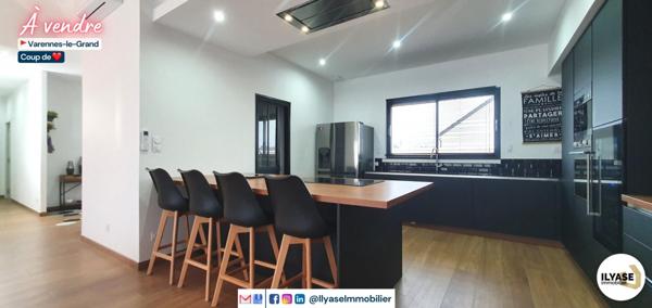 Varennes-le-Grand (71240) 8 PIÈCES 209 M² 758 M² MAISON 209 M² + 30 M² DE DÉPENDANCE | 5 CH | PISCINE