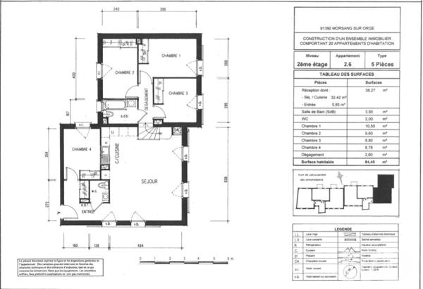 Appartement à vendre 5 pièces 84 m² Morsang-sur-Orge