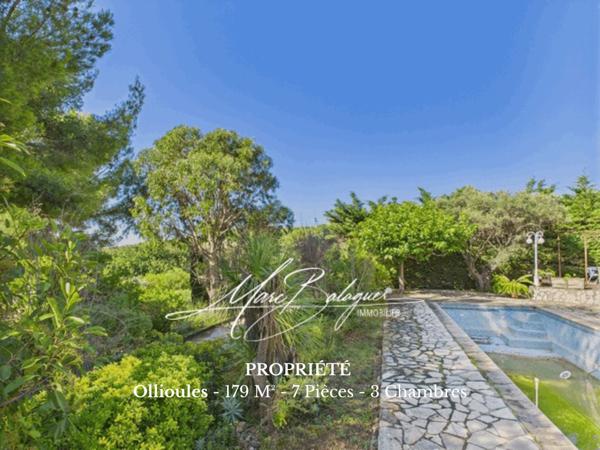 Ollioules (83190) À VENDRE – Propriété avec fort potentiel à OLLIOULES (secteur prisé).