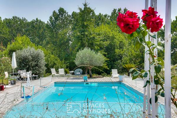 Bâtisse de 1850 rénovée avec piscine et dépendance dans les Landes