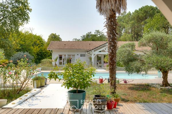 Bâtisse de 1850 rénovée avec piscine et dépendance dans les Landes