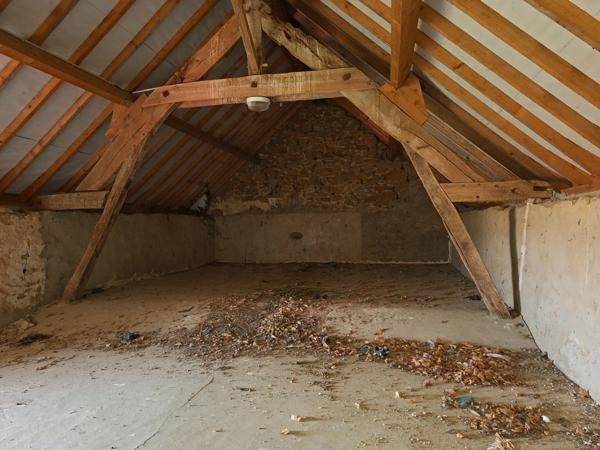 Longère au milieu de champs, Proche Saint Léonard des Bois, 1500 à 7000 m2 terrain sans supp prix, combles aménageables.
