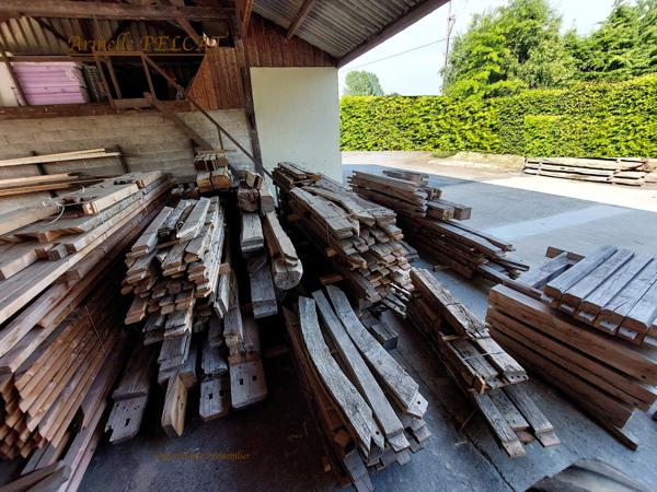 À VENDRE STRUCTURE BOIS D'UNE AUTHENTIQUE MAISON ANCIENNE À COLOMBAGES EN NORMANDIE (14) À ÉDIFIER