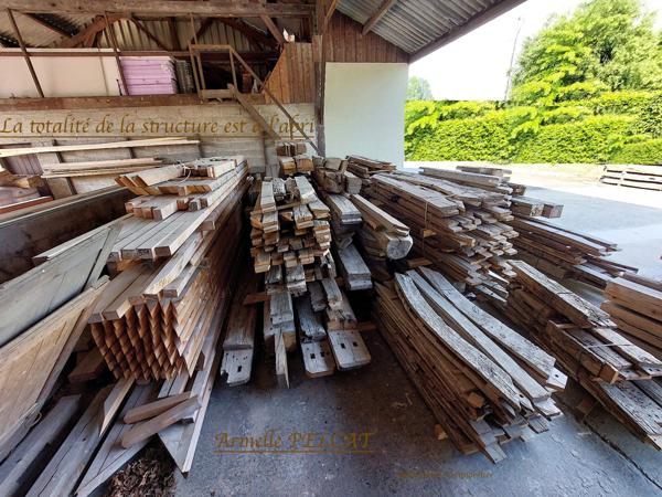 À VENDRE STRUCTURE BOIS D'UNE AUTHENTIQUE MAISON ANCIENNE À COLOMBAGES EN NORMANDIE (14) À ÉDIFIER