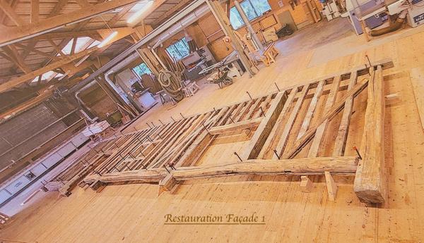 À VENDRE STRUCTURE BOIS D'UNE AUTHENTIQUE MAISON ANCIENNE À COLOMBAGES EN NORMANDIE (14) À ÉDIFIER