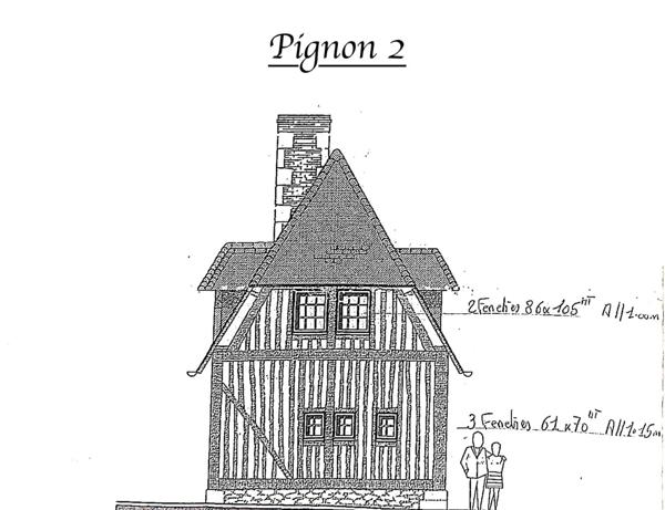 À VENDRE STRUCTURE BOIS D'UNE AUTHENTIQUE MAISON ANCIENNE À COLOMBAGES EN NORMANDIE (14) À ÉDIFIER