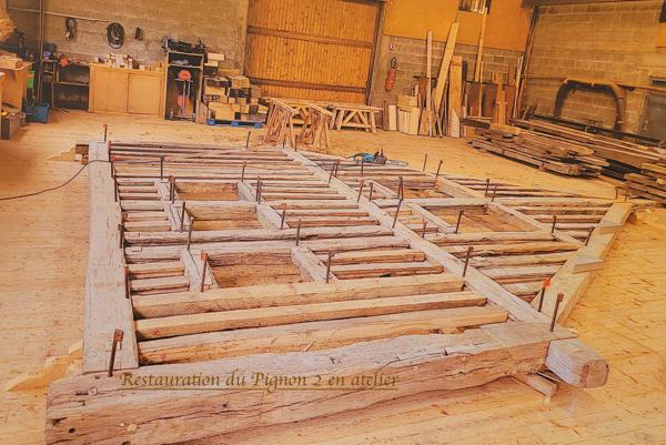 À VENDRE STRUCTURE BOIS D'UNE AUTHENTIQUE MAISON ANCIENNE À COLOMBAGES EN NORMANDIE (14) À ÉDIFIER