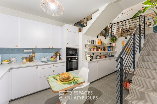 Espace ouvert avec mezzanine fermée et souplex en hyper-centre