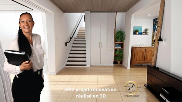 Maison de village T5  107 m2 rénovée en partie, avec grange attenante 95m2 au sol  fort potentiel d'aménagement