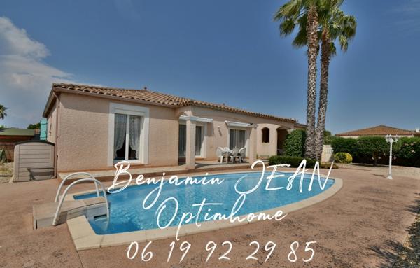 À vendre – Maison de plain-pied 4 faces avec piscine – Sérignan (34)