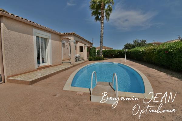 À vendre – Maison de plain-pied 4 faces avec piscine – Sérignan (34)
