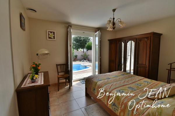 À vendre – Maison de plain-pied 4 faces avec piscine – Sérignan (34)