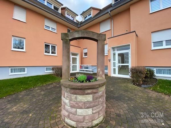 3%.COM Très beau F2 avec terrasse, cave et garage Wingersheim (67170)