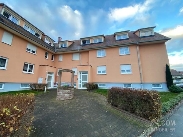 3%.COM Très beau F2 avec terrasse, cave et garage Wingersheim (67170)