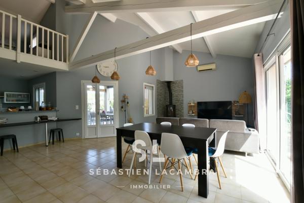 Lescure-d'Albigeois (81380) Maison familiale 6 pièces + jardin arboré sans vis-à-vis + Lescure-d’Albigeois + terrasses & piscine