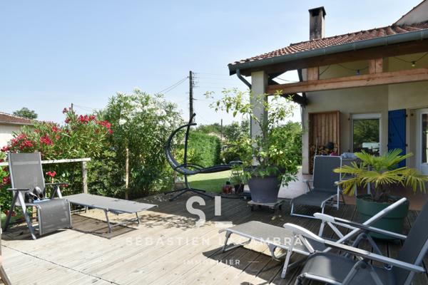 Lescure-d'Albigeois (81380) Maison familiale 6 pièces + jardin arboré sans vis-à-vis + Lescure-d’Albigeois + terrasses & piscine