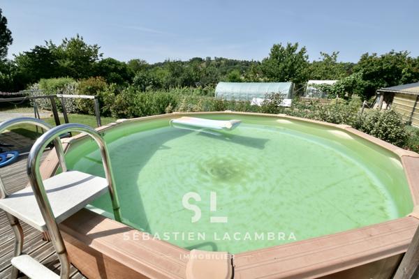 Lescure-d'Albigeois (81380) Maison familiale 6 pièces + jardin arboré sans vis-à-vis + Lescure-d’Albigeois + terrasses & piscine