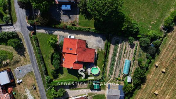 Lescure-d'Albigeois (81380) Maison familiale 6 pièces + jardin arboré sans vis-à-vis + Lescure-d’Albigeois + terrasses & piscine