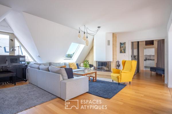 Appartement contemporain en dernier étage avec terrasse au coeur de Neudorf