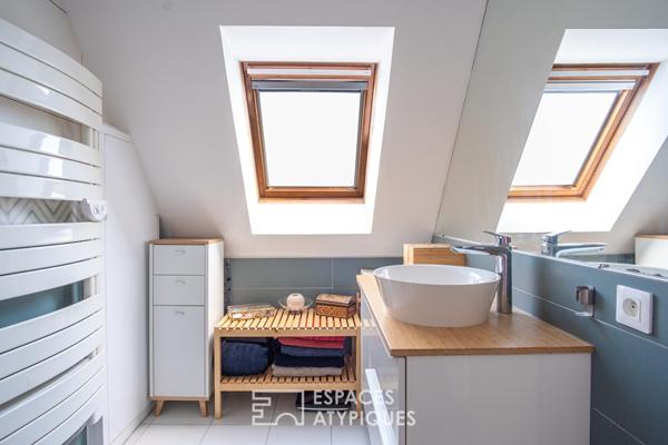 Appartement contemporain en dernier étage avec terrasse au coeur de Neudorf
