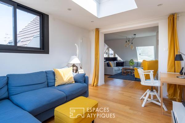 Appartement contemporain en dernier étage avec terrasse au coeur de Neudorf