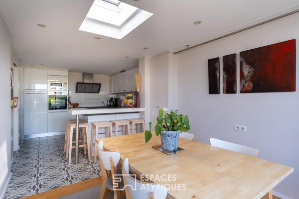 Appartement contemporain en dernier étage avec terrasse au coeur de Neudorf