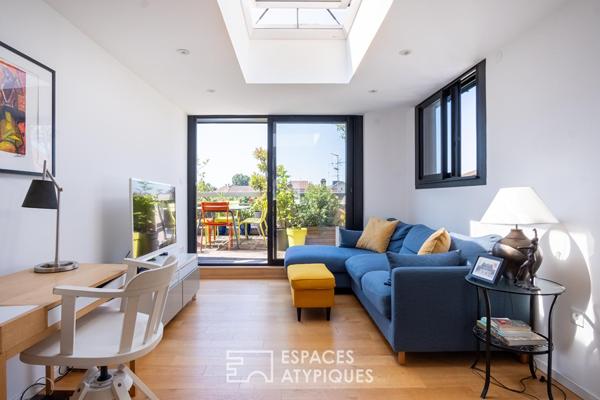 Appartement contemporain en dernier étage avec terrasse au coeur de Neudorf