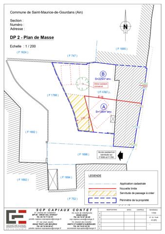 Saint-Maurice-de-Gourdans (01800) À vendre – Maison de village mitoyenne issue d’une division (Lot A)