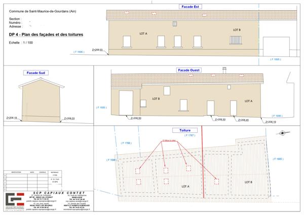 Saint-Maurice-de-Gourdans (01800) À vendre – Maison de village mitoyenne issue d’une division (Lot A)