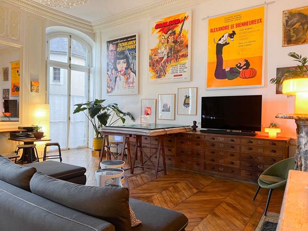 Hyper centre ville d'ANGERS - Appartement haussmannien prestigieux -120 m² - 3 suites - Garage