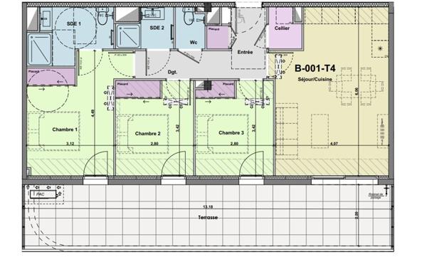 Appartement à vendre    4 pièces •  Narbonne