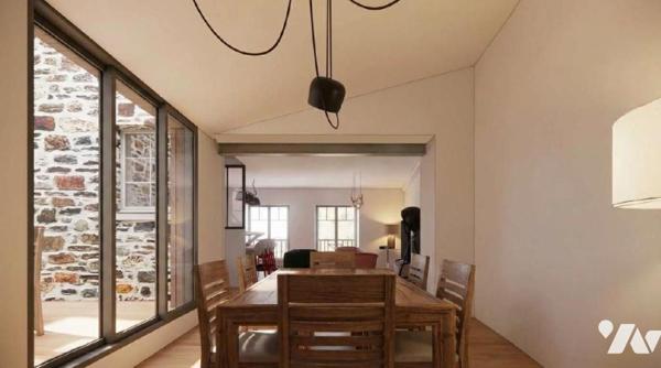 DINARD – Centre-ville – Maison à rénover avec permis de construire accordé – Terrasse