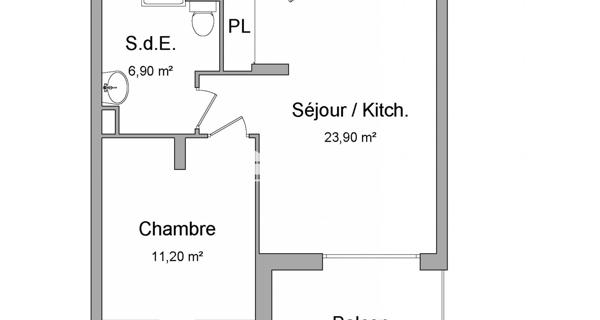 Location Appartement 2 pièces 42 m² - La Rochelle 17000