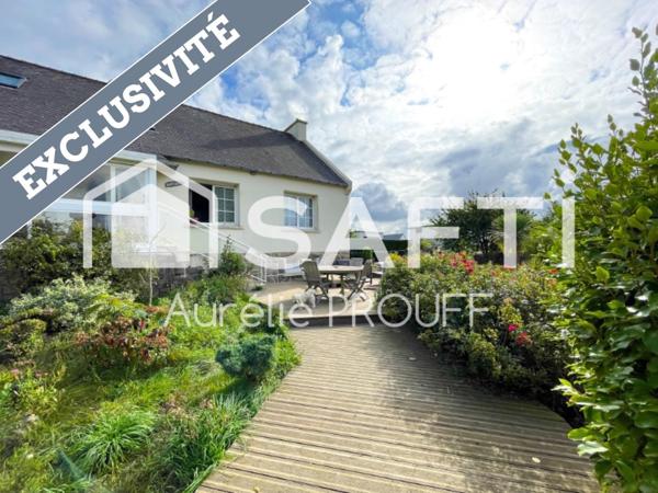 BELLE DEMEURE FAMILIALE, CARANTEC, JARDIN 1752m2