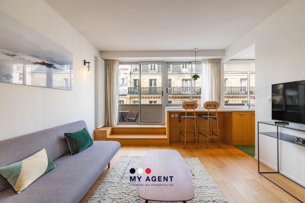 Studio d’exception rénové avec balcon – Passy – Paris 16ème (75)
