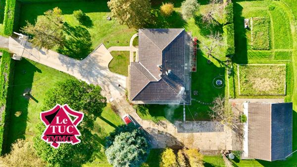 Maison 4 chambres, double garage et terrain 5750 m² Dausse (47140)