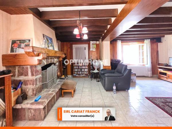 MAISON EN PIERRE DE 107 M2, L’ENSEMBLE SUR 2972 M² DE TERRAIN CLOS AVEC 150 M² DE DÉPENDANCES :