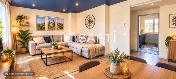 Appartement T3 avec ascenseur, cave et parking.