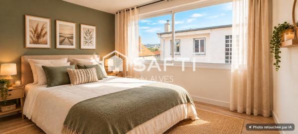 Appartement T3 avec ascenseur, cave et parking.