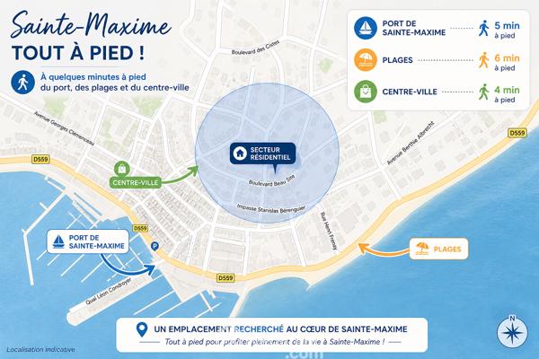 Appartement 45 m² à Sainte-Maxime 83120