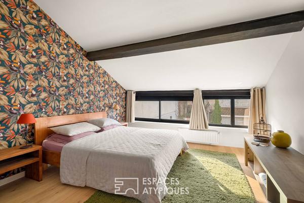 Maison loft atelier au coeur du village de La Tour de Salvagny