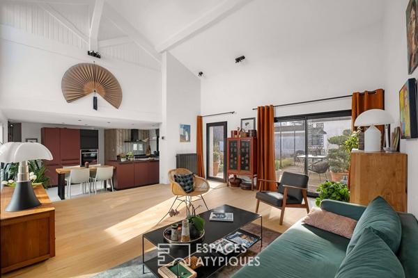 Maison loft atelier au coeur du village de La Tour de Salvagny