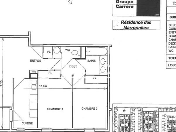 À vendre Appartement 3 pièces 65 m² - Mérignac 33700
