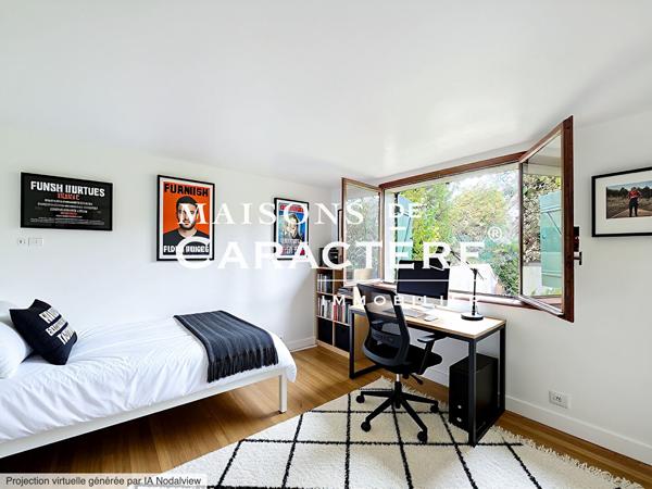 Maison de charme individuelle de 90m2 & jardin à 10 mn à pied des écoles et commerces