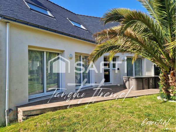 LANVAUDAN – Maison familiale sans travaux avec vie de plain-pied et sous-sol complet